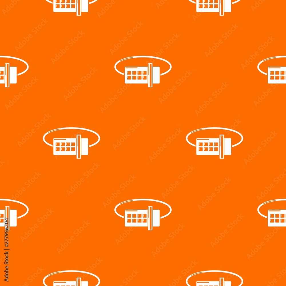 Poster lock code pattern vector orange for any web design best