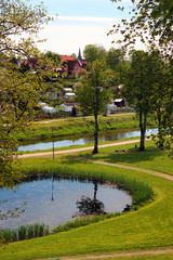 Park Elizabeth in Bartoszyce, Warmian-Masurian Voivodeship, Poland