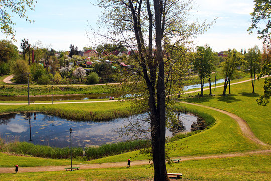 Park Elizabeth in Bartoszyce, Warmian-Masurian Voivodeship, Poland