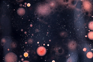 Liquid bubbles abstract background. Macro photography
