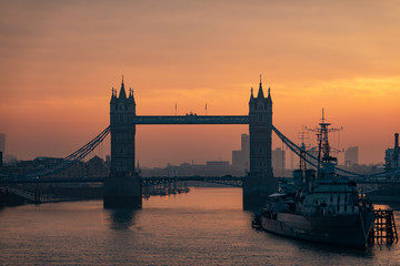 tower bridge at sunrise