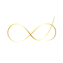 Elegant infinity sign, vector illustration