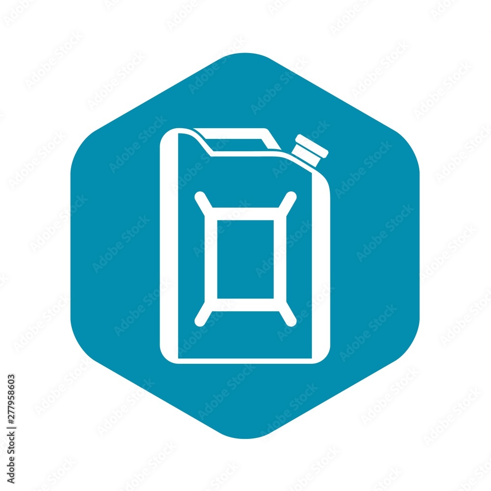 Aufkleber flask for gasoline icon. simple illustration of flask for gasoline vector icon for web