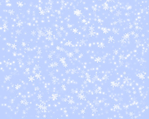 Naklejka na ściany i meble background with beautiful snowflakes for new year and christmas