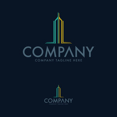 Creative Architecture, Tower and Real Estate Logo Template