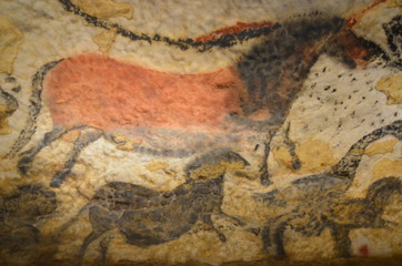CHEVAL GROTTE DE LASCAUX II PERIGORD NOIR DORDOGNE FRANCE