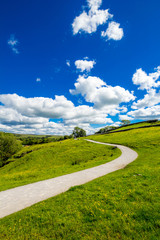A path to Malham Cove Yorkshire Dales National Park Tourist Attraction, England, UK