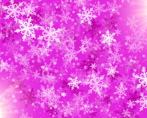 Naklejka na ściany i meble background with beautiful snowflakes for new year and christmas