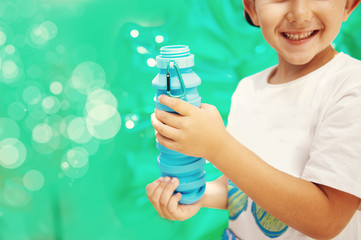 . Concept of awareness of the plastic pollution world, the future for our children. Zero waste.