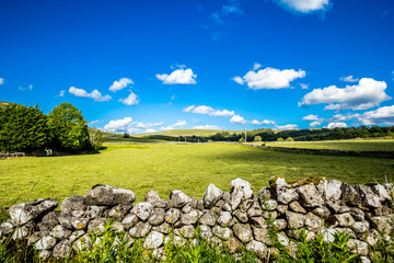 Beautiful landscape in Yorkshire Dales, England, UK
