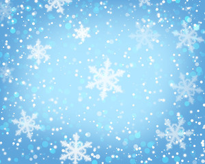 background with beautiful snowflakes for new year and christmas