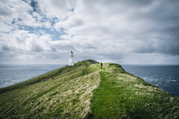 Fototapeta na wymiar Lighthouse Mykines island Faroe islands