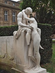 Sculpture in Stuttgart at the new castle