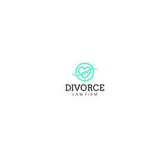 Fototapeta premium best original logo designs inspiration and concept for cracked eggs marriage divorce law firm by sbnotion