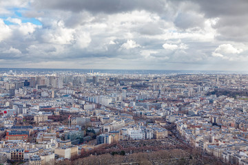 Obraz premium Panorama of Paris , France capital city 