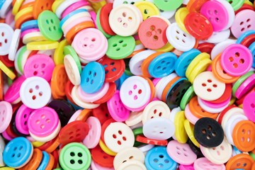 Button plastic colorful for background.