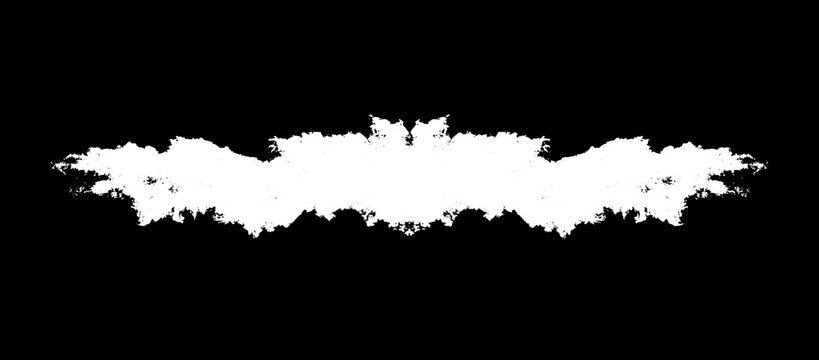 White rough hole in black, header, footer, copy space
