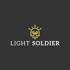 Soldier Lamp Icon Logo Design Vector