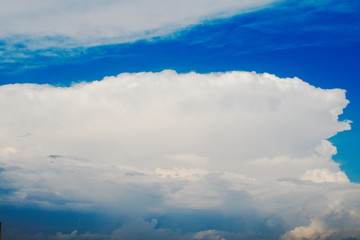 Fototapeta premium Clouds located over Oklahoma in Summer