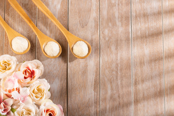 Collagen protein - Hydrolyzed. Strengthening and improving the health of cartilage and tendons. Text space