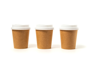 kraft paper glasses for hot drinks with lids