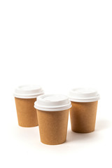 kraft paper glasses for hot drinks with lids