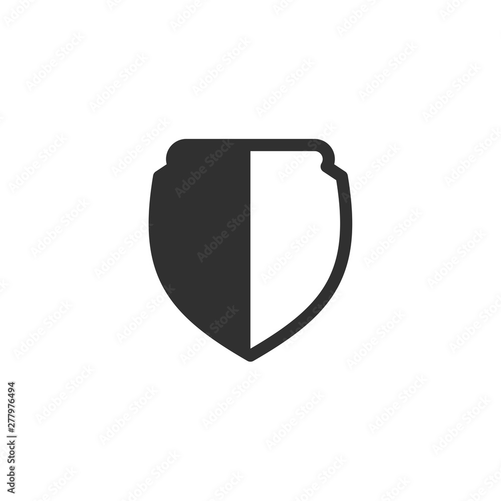 Leinwandbilder shield icon template color editable. shield symbol vector sign isolated on white background. simple 