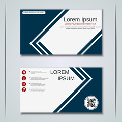 Modern business visiting card vector design template