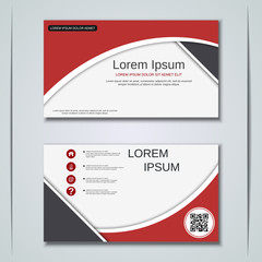 Modern business visiting card vector design template