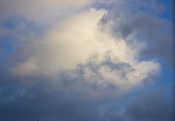Fototapeta na wymiar Las nubes y el cielo