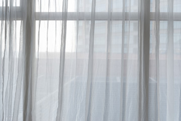 White curtain and transparency light