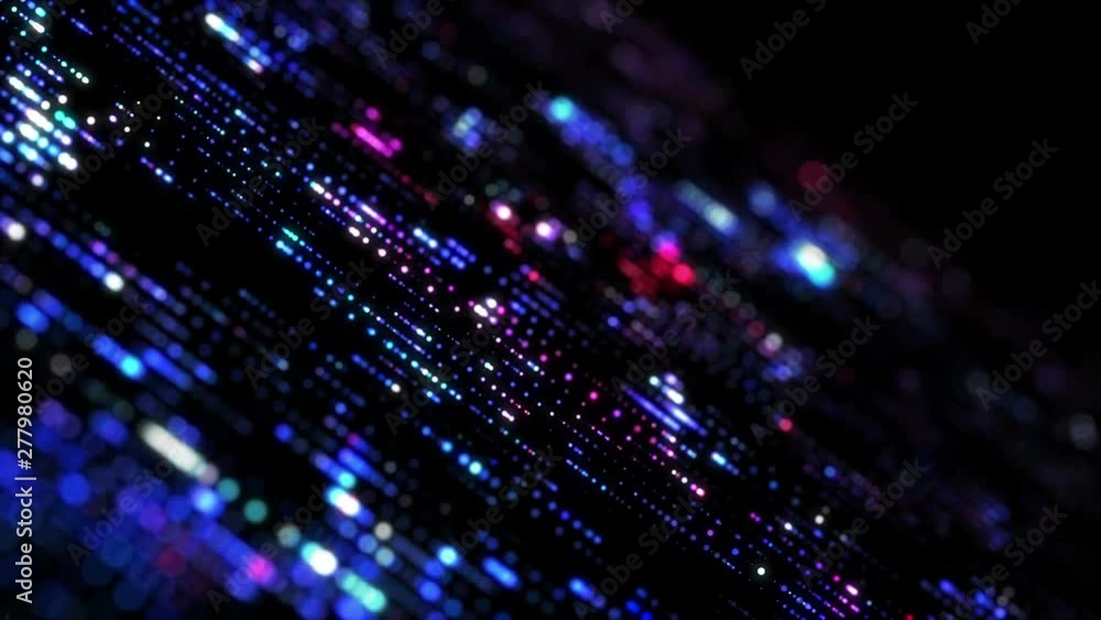 Poster flow of digital information. global connection concept. technology motion background. big data visua