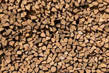 Firewood for heating in the cold season