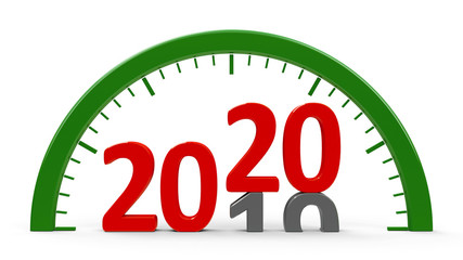 Clock dial 2020, half