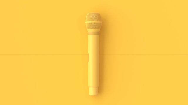 Yellow Microphone music background.