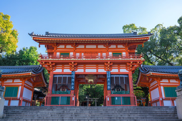京都　八坂神社の西楼門