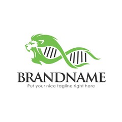 DNA Lion Logo
