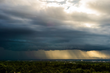 thunder storm sky Rain clouds
