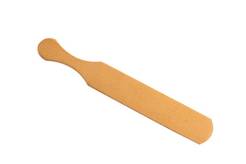 wooden spoon isolated on white background