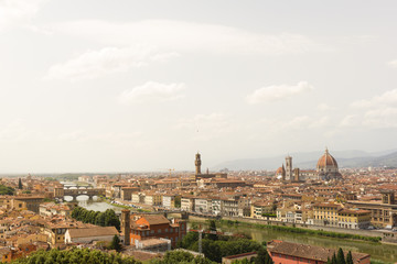 Fototapeta na wymiar view of florence italy