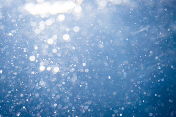 Obraz premium Abstract bokeh with blue background