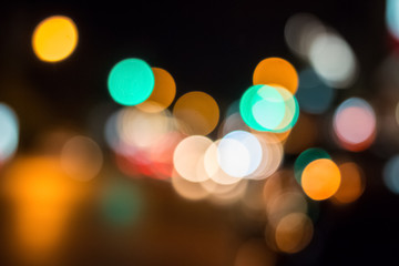 Bokeh of colorful light