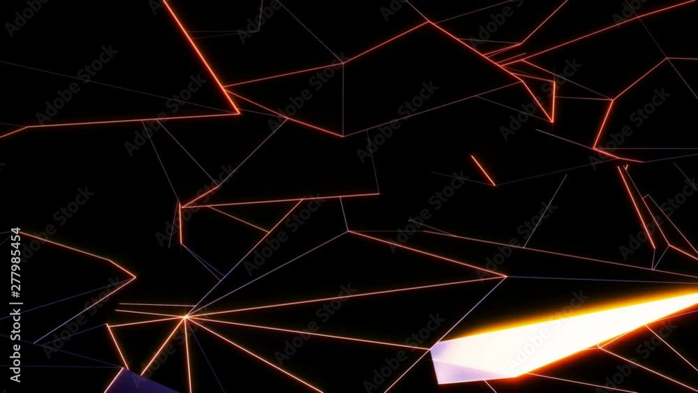 Poster abstract bright polygonal triangles background with many surfaces. ideal for any video presentation 