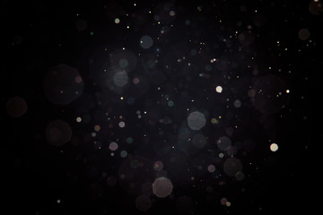 Fototapeta na wymiar Abstract blur black bokeh