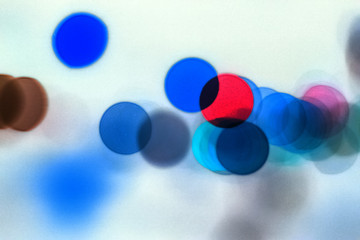 Bokeh of colorful light