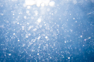 Abstract bokeh with blue