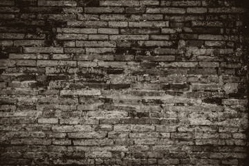 Old red brick wall texture