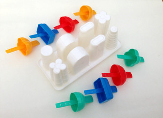 multi color  Ice cream maker isolated with white background