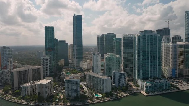 Skyscrapers in Downtown Miami, Florida, USA