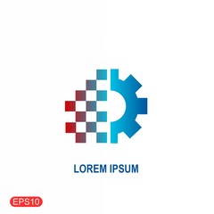 digital transformation icon. Trendy modern flat vector digital transformation icon on white background